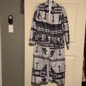 Aztec print duster